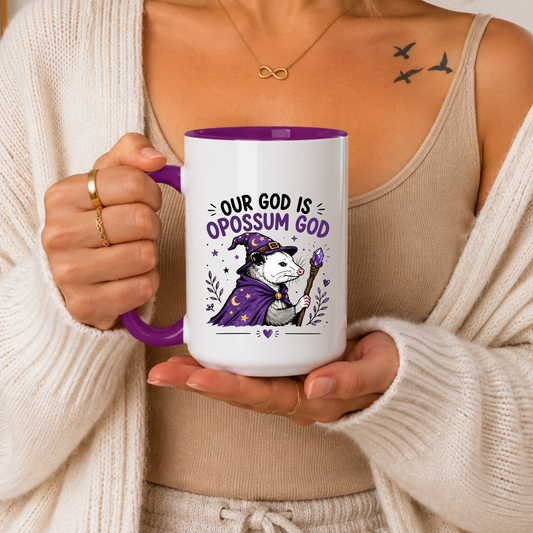 Funny Opossum Mug, Opossum God Mug, Witchy Animal Mug, Funny Meme Mug, Weird Humor Mug, Gothic Funny Mug, Witch Aesthetic Mug, Alternative Gift Mug