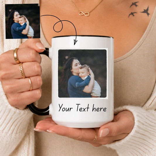 Personalized Photo Mug, Custom Text Coffee Cup, Memorial Keepsake Gift