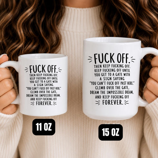 Sarcastic Coffee Mug | Adult Humor Quote Desk Cup (11oz or 15oz)
