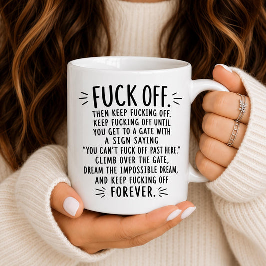 Sarcastic Coffee Mug | Adult Humor Quote Desk Cup (11oz or 15oz)