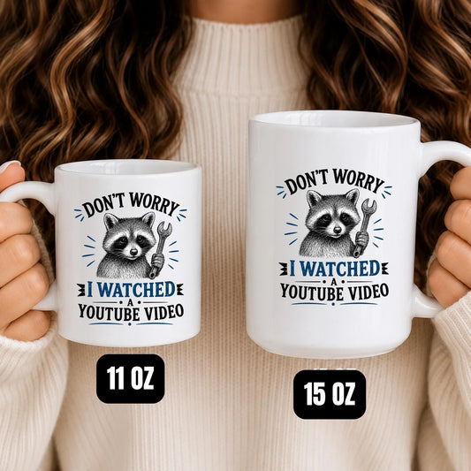Funny Raccoon Mug | DIY Mechanic Workshop Coffee Cup (YouTube Video)