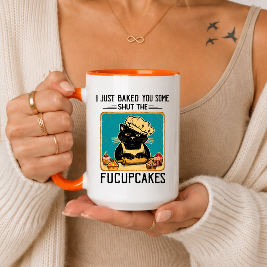 Funny Baking Cat Mug Gift, Dark Humor Cat Coffee Mug, Sarcastic Baking Cup, Adult Humor Mug, Cat Lover Gift Birthday Christmas