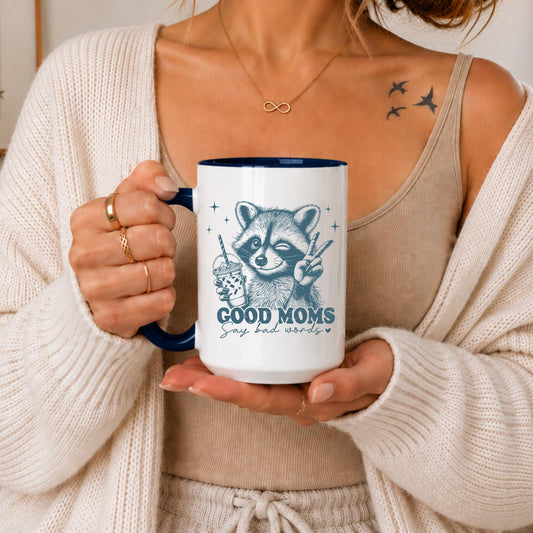 Funny Mom Mug | Raccoon Coffee Cup, Sarcastic Motherhood Gift