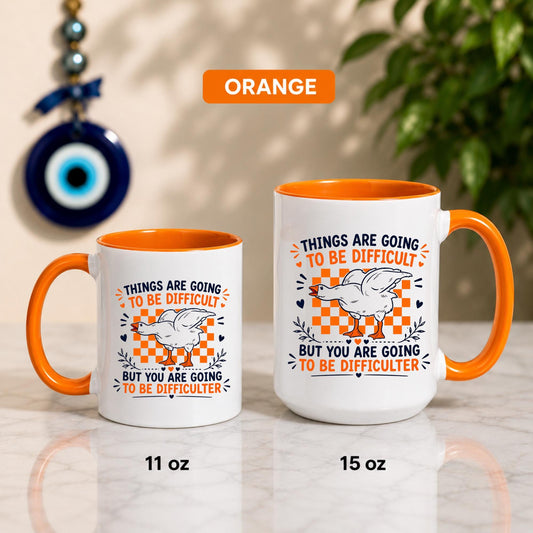 Funny Goose Mug | Chaotic Meme Coffee Cup | Sarcastic Bird Lover Gift