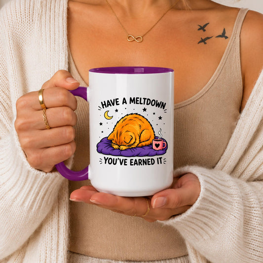 Funny Cat Mug | Cozy Humor Coffee Cup | Relatable Cat Lover Gift