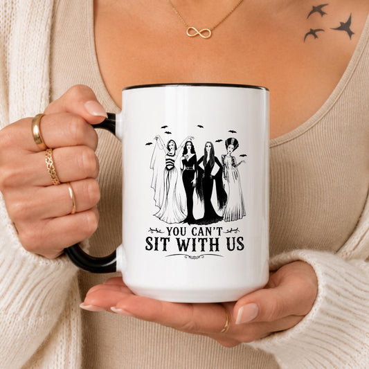 Gothic Halloween Mug, Spooky Friends Gift, Witchy Sisterhood Coffee Cup