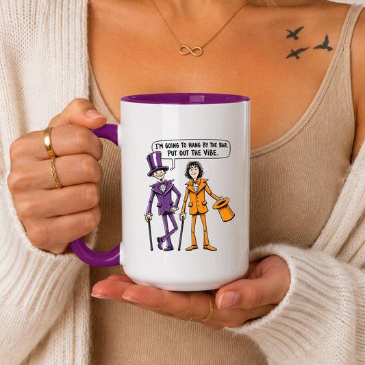 Funny Bar Vibe Mug, Cocktail Lover Gift, Drinking Humor Coffee Cup