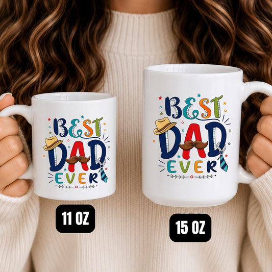 Dad Ever Ceramic Coffee Mug | Father Husband Grandpa Gift