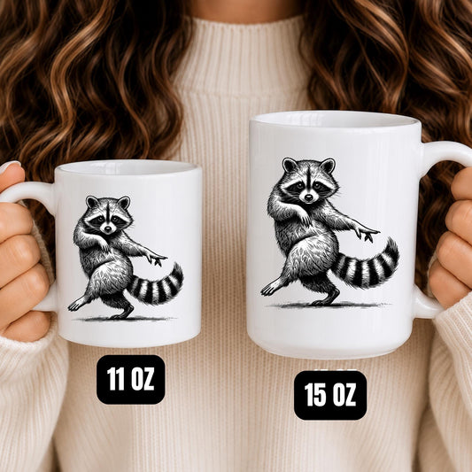 Raccoon Mug | Woodland Wildlife Illustration, Nature Lover Gift