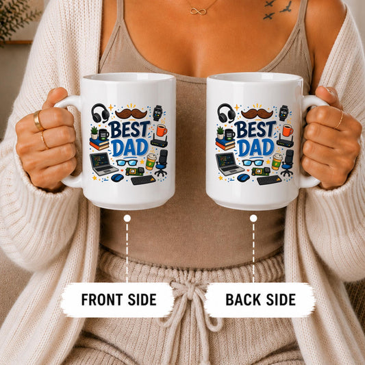 Tech Dad Mug | Gamer Programmer Gift | Computer Geek Coffee Cup