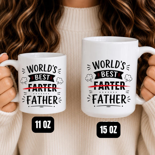 Funny Dad Mug | World Farter Father Coffee Cup