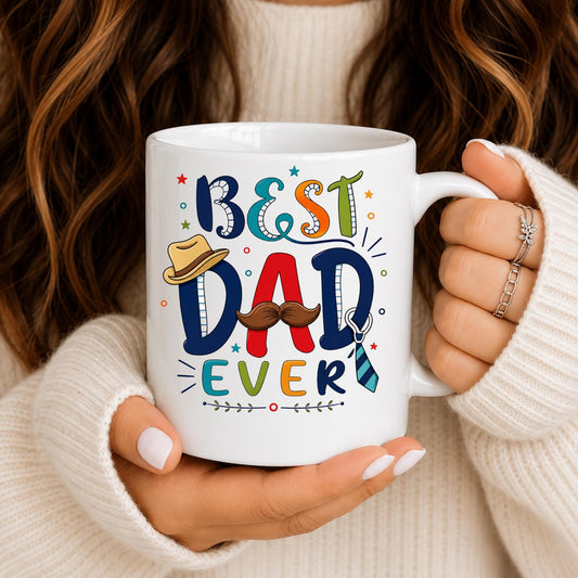 Dad Ever Ceramic Coffee Mug | Father Husband Grandpa Gift