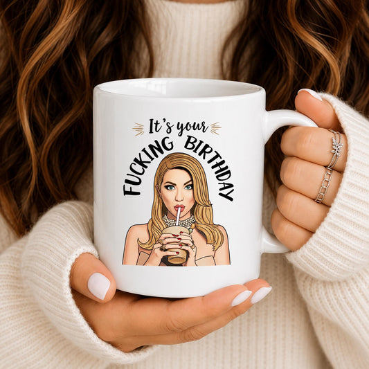 Sarcastic Birthday Mug | Funny Adult Humor Coffee Cup for Her