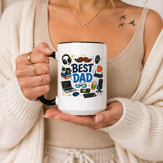 Tech Dad Mug | Gamer Programmer Gift | Computer Geek Coffee Cup