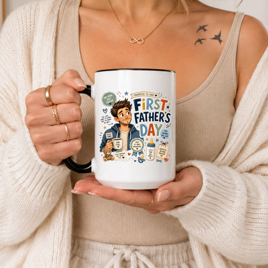 First Time Dad Mug | Promoted To Dad Keepsake Coffee Cup