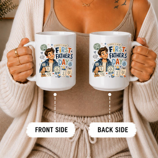 First Time Dad Mug | Promoted To Dad Keepsake Coffee Cup