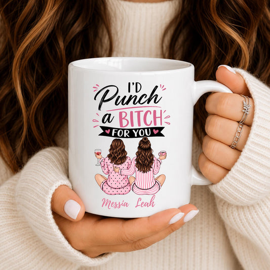 Personalized BFF Mug | Funny Friendship Gift for Bestie (Custom Names)